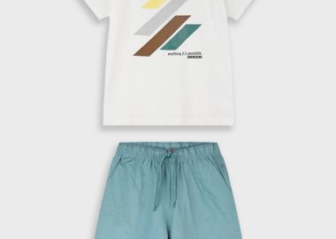 Σετ με τύπωμα | ΣΚΟΝΙΣΜΕΝΟ ΠΡΑΣΙΝΟ - Energiers - 